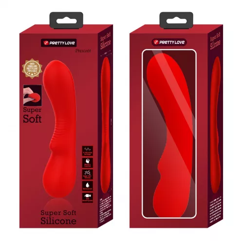 Вібратор PRETTY LOVE PRESCOTT Red 12 vibration functions Memory function