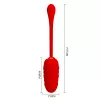 Віброяйце PRETTY LOVE MARINA EGG Red 12 vibration functions