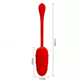 Віброяйце PRETTY LOVE MARINA EGG Red 12 vibration functions - 2