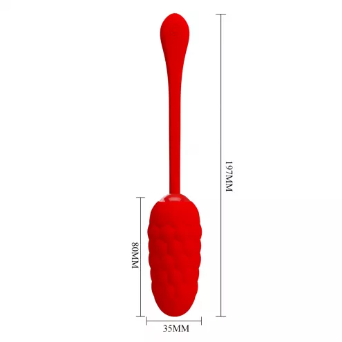 Віброяйце PRETTY LOVE MARINA EGG Red 12 vibration functions