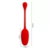 Віброкуля PRETTY LOVE KNUCKER Red, 12 vibration functions Memory function