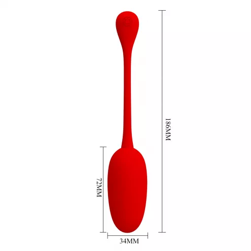 Віброкуля PRETTY LOVE KNUCKER Red, 12 vibration functions Memory function