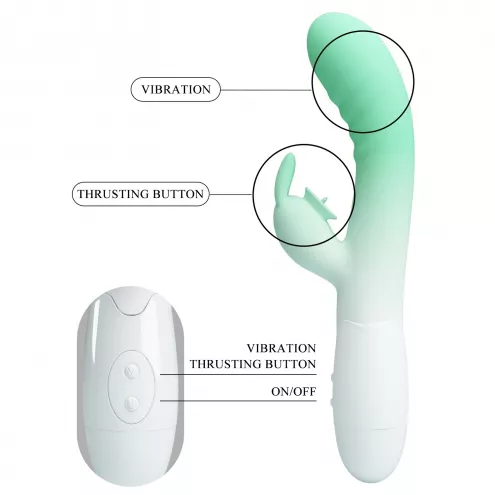Вібратор PRETTY LOVE - Cerberus, 30 vibration functions 30 licking settings, Silicone ABS, USB recha