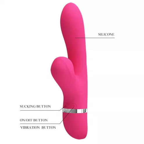 Вібратор PRETTY LOVE - Willow, 7 vibration functions 4 sucking functions