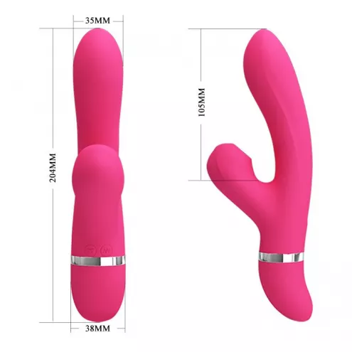 Вібратор PRETTY LOVE - Willow, 7 vibration functions 4 sucking functions
