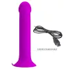 Вібратор PRETTY LOVE Murray PURPLE, 12 vibration functions 12 pulse wave settings Suction base