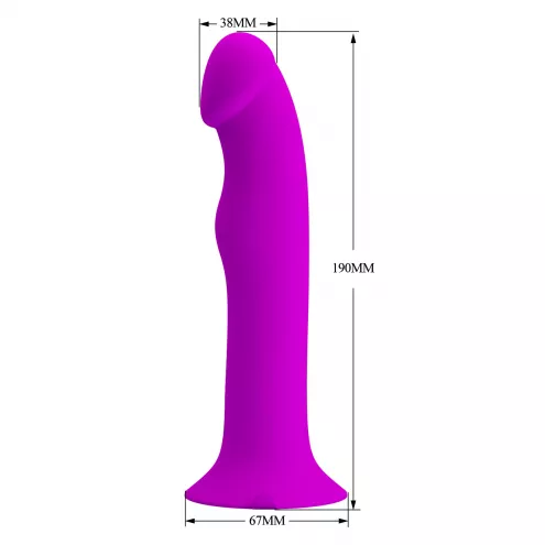Вібратор PRETTY LOVE Murray PURPLE, 12 vibration functions 12 pulse wave settings Suction base