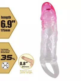 Насадка на пенис PRETTY LOVE Odes, 17,5 cm, PENIS SLEEVE - 2