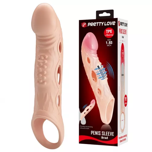 Подовжуюча насадка на пеніс PRETTY LOVE Penis Sleeve BRAD