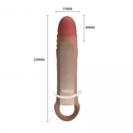 Насадка на пеніс Pretty Love 8.7 Vibrating Penis Sleeve Extender - 4