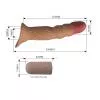 Насадка на пенис PRETTY LOVE Vibrating Penis Sleeve Extender
