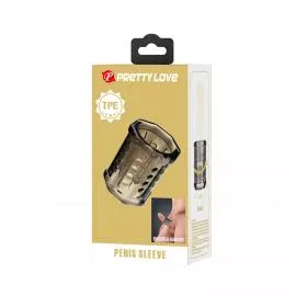 Насадка на пенис Pretty Love Penis Sleeve Ronael, серая - 7