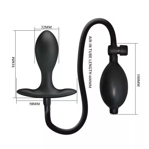 Анальный вибростимулятор с расширением PRETTY LOVE INFLATABLE ANAL PLUG