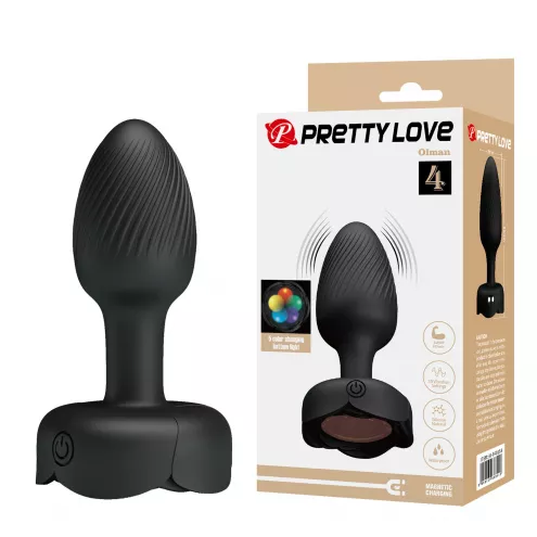 Анальна пробка з вібрацією PRETTY LOVE Olman