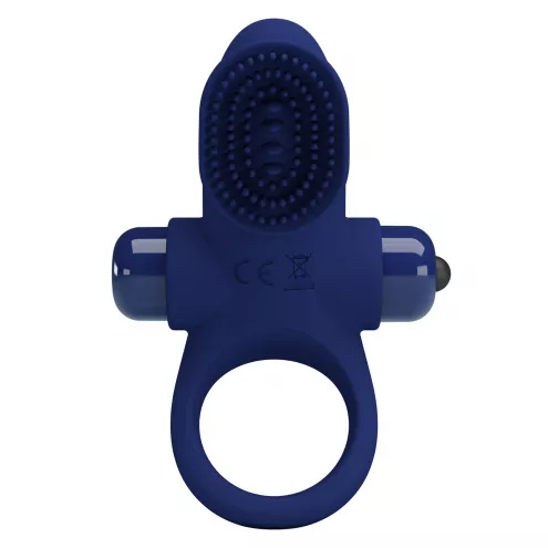 Виброкольцо для члена Pretty Love Vibrant Penis Ring II, синее