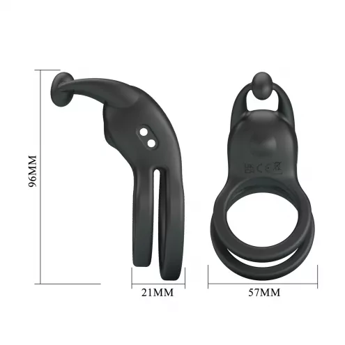 Ерекційне кільце Pretty Love Goodwin Vibrating Double Penis Ring