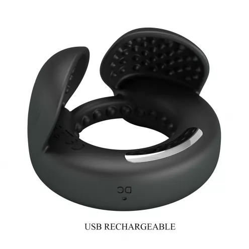 Виброкольцо PRETTY LOVE Quentin Vibrating Silicone Cock Ring