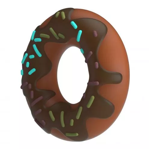 Кольцо для члена Pretty Love Choco Super Donut Silicone Cock Ring