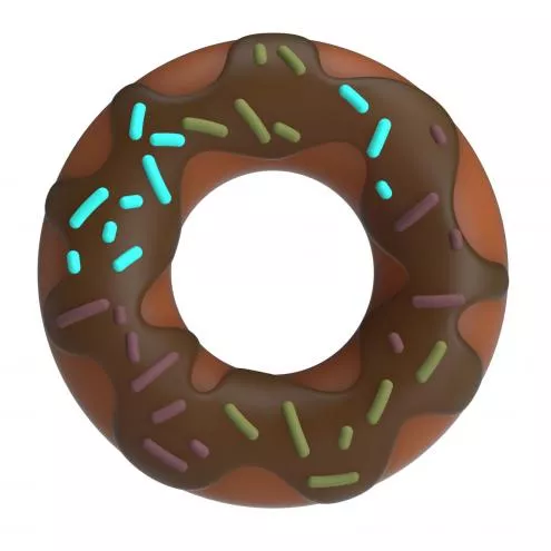 Кольцо для члена Pretty Love Choco Super Donut Silicone Cock Ring