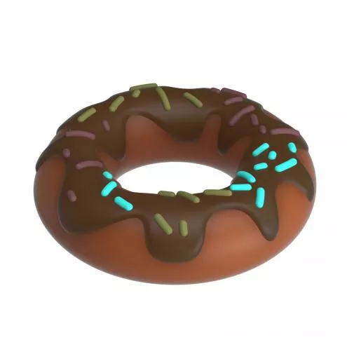 Кольцо для члена Pretty Love Choco Super Donut Silicone Cock Ring