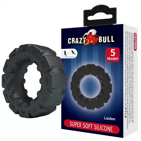 Ерекційне кільце Crazy Bull Laiden Super Soft Silicone Cock Ring – Black