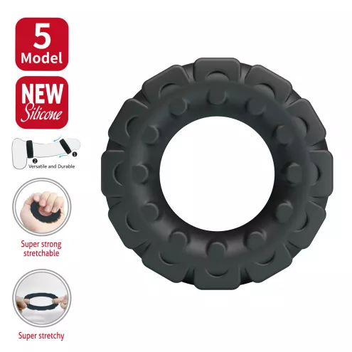 Ерекційне кільце Crazy Bull Laiden Super Soft Silicone Cock Ring – Black