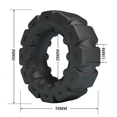 Ерекційне кільце Crazy Bull Laiden Super Soft Silicone Cock Ring – Black