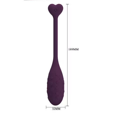 Виброяйцо PRETTY LOVE Fisherman Purple, 12 vibration functions Mobile APP remote control