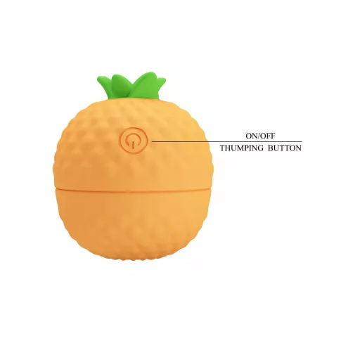 Кліторальний вібратор з пульсацією Pretty Love Pineapple Secret, помаранчевий