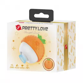 Клиторальный вибратор с пульсацией Pretty Love Pineapple Secret, оранжевый - 2
