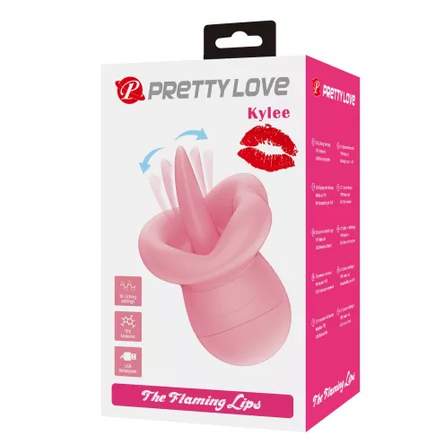 Вібростимулятор PRETTY LOVE - Kylee, 10 licking settings, TPR