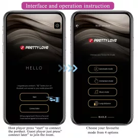 Вибростимулятор PRETTY LOVE - Klay, 10 vibration functions 10 thrusting settings Mobile APP remote c - 3