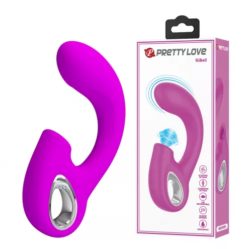 Вибратор с пульсацией Pretty Love Sibel, розовый
