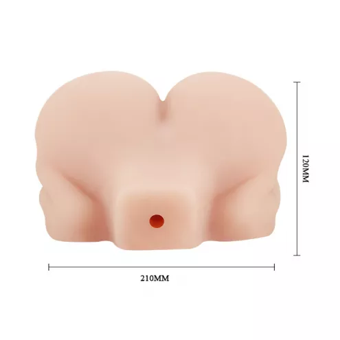 Мастурбатор вагіну та ану з вібро PUSSY & ASS HOLE Vibration Double holes Sex talk