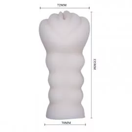 Мастурбатор вагинальный Realistic Pussy, прозрачная - 4