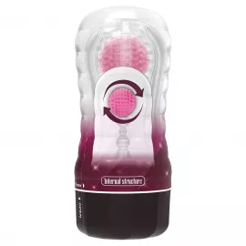 Прозорий мастурбатор вагіна PRETTY LOVE VACUUM CUP MASTURBATOR Black Hole ABS TPR - 7