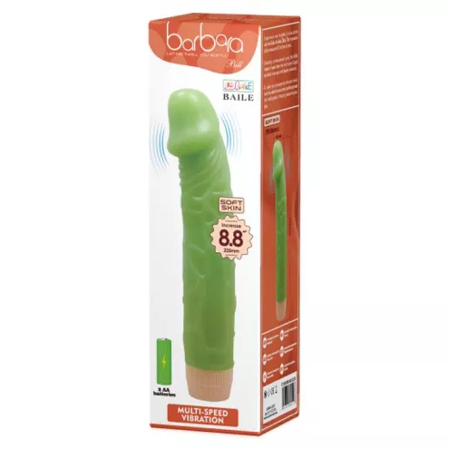 Вибратор BAILE- BARBARA 8.8'' Green MULTI-SPEED