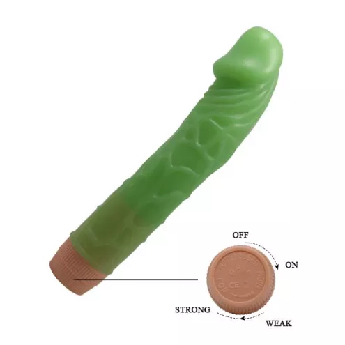 Вибратор BAILE- BARBARA 8.8'' Green MULTI-SPEED