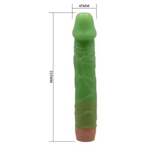 Вибратор BAILE- BARBARA 8.8'' Green MULTI-SPEED
