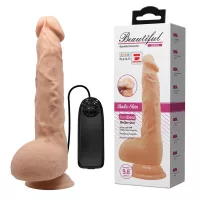 Фаллоимитатор с мошонкой с вибро Baile Skin Bonny 9,8