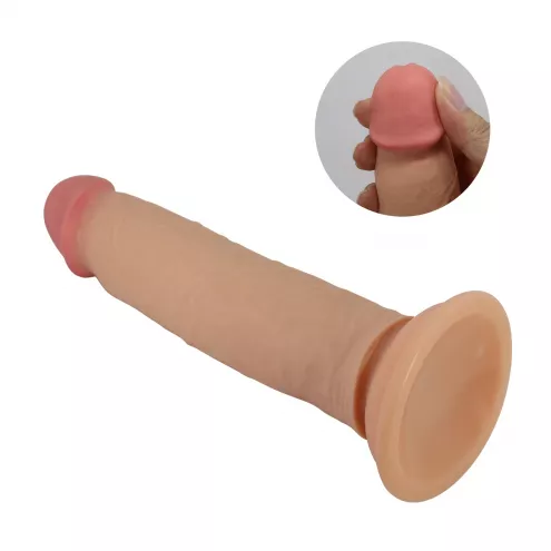 Фаллоимитатор PRETTY LOVE - KEON 8.4(214mm) Sliding Skin Series TPR, Suction base Bendable