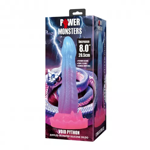 Фалоімітатор Power Monsters Void Python – 20.5 cm Rippled Monster Silicone Dildo