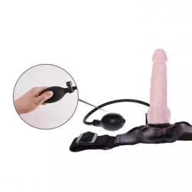 Страпон с подкачкой Strap-On with Pump Pink для женщин  - 2