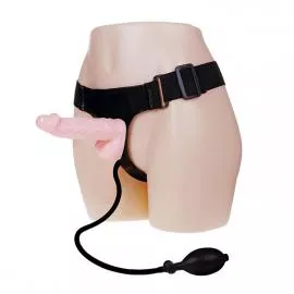 Страпон с подкачкой Strap-On with Pump Pink для женщин  - 1
