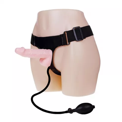 Страпон с подкачкой Strap-On with Pump Pink для женщин