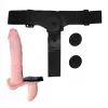 Страпон Ultra Passionate Harness Doble Heads Flesh Vibrating