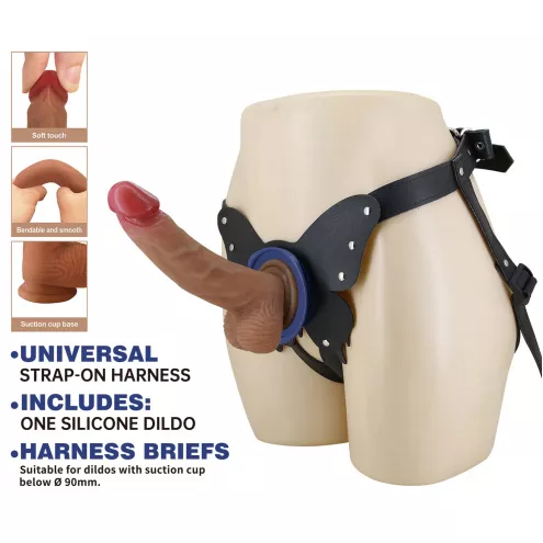 Страпон Pretty Love Wells 6.3 Silicone Dildo with Harness Briefs
