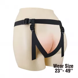 Трусики страпон Pretty Love Fogg II Black Universal Harness Briefs - 3