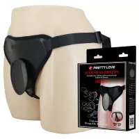 Трусики страпон Pretty Love Fogg II Black Universal Harness Briefs