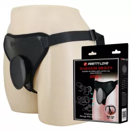 Трусики страпон Pretty Love Fogg II Black Universal Harness Briefs - 1